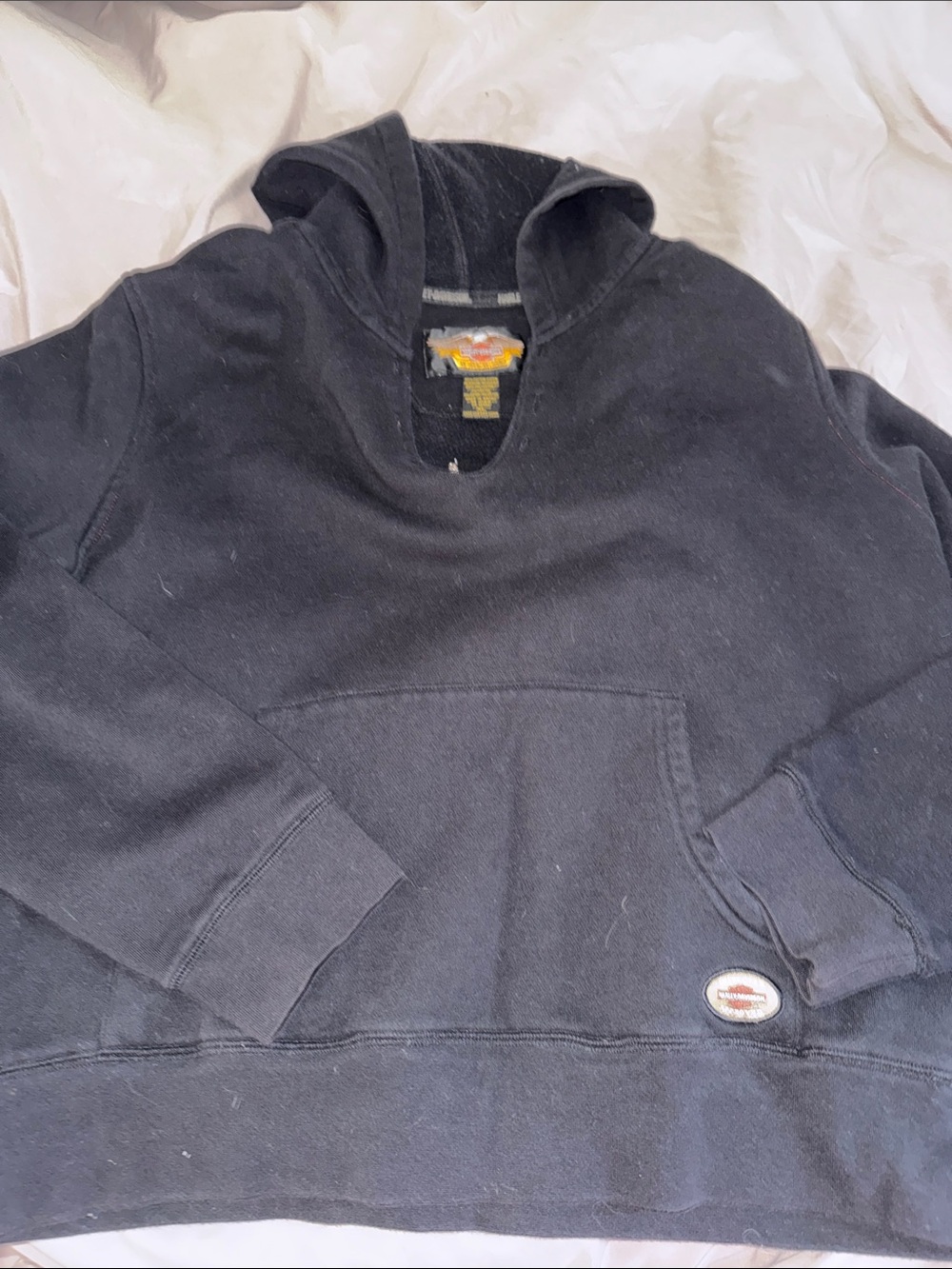 Harley-Davidson Black Women's Hooded Sweatshirt with Patch